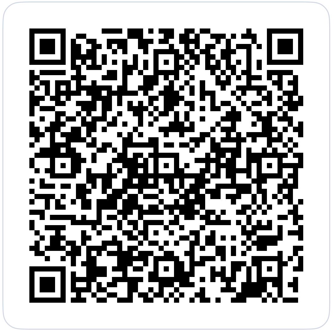 QR Code Pix para pagar a inscrição de R$ 50 por pessoa